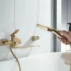 Смеситель для ванны Shevanik S9922G золото матовое