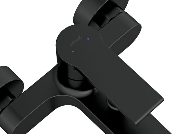 Смеситель для ванны Cersanit BRASKO BLACK, черный, 63108