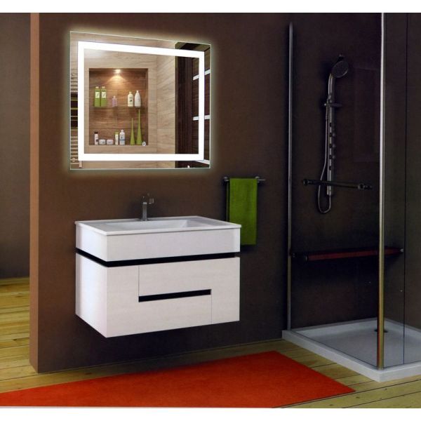 Зеркало Rimini LED 800x600  с сенсором ЗЛП65