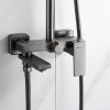 Душевая система Shevanik S9636T оружейная сталь