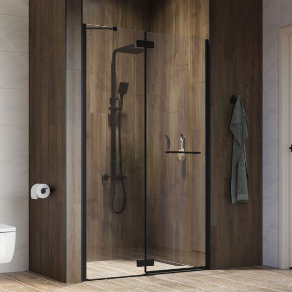 Душевые двери  в проем SLIDE SLI6BH2i69  ширина 120см черная