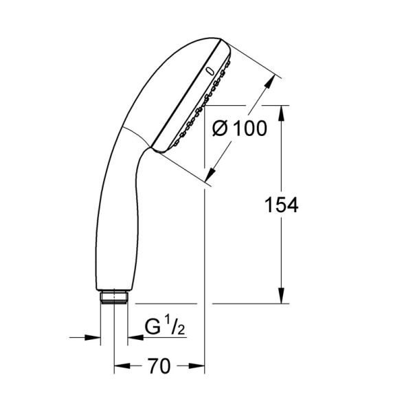 Душ ручной Tempesta New II, 27597001 GROHE