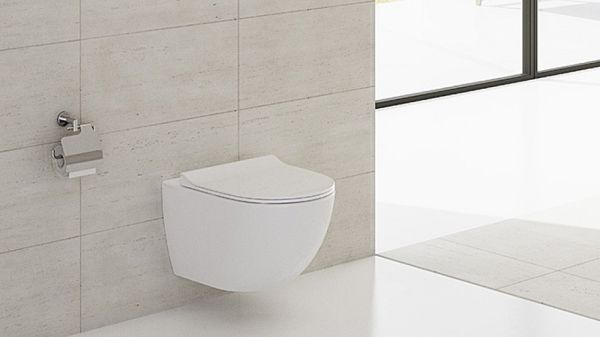 Унитаз подвесной VitrA Sento 7748B003-0075 +сид микролифт 120-003-009 Sento сиденье тонкое, дюропласт, микролифт, металл. петли