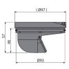 Гидрозатвор-сухой  APV0030 AlcaPlast