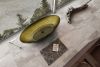 ABBER Kristall AT9702Vesuvian  Прозрачная ванна оливковая