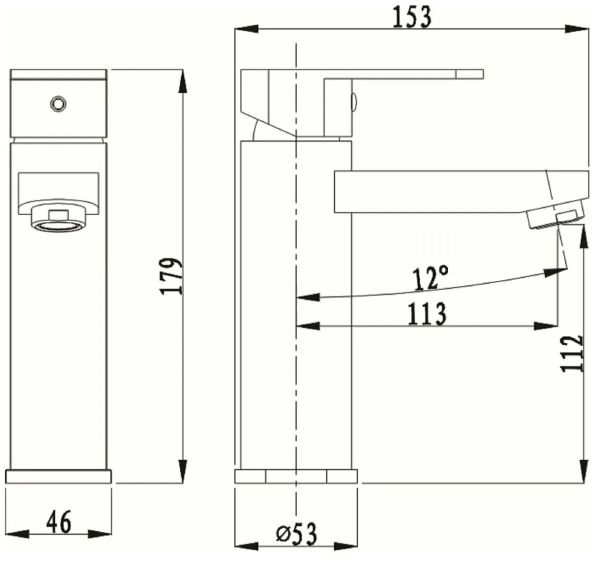 Kern 1001Bronze Смеситель для раковины бронза.