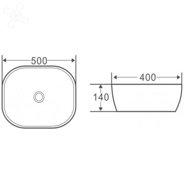 BB1302 BelBagno Раковина накладная