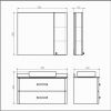 Амстердам-95 Зеркало-шкаф белый COMFORTY