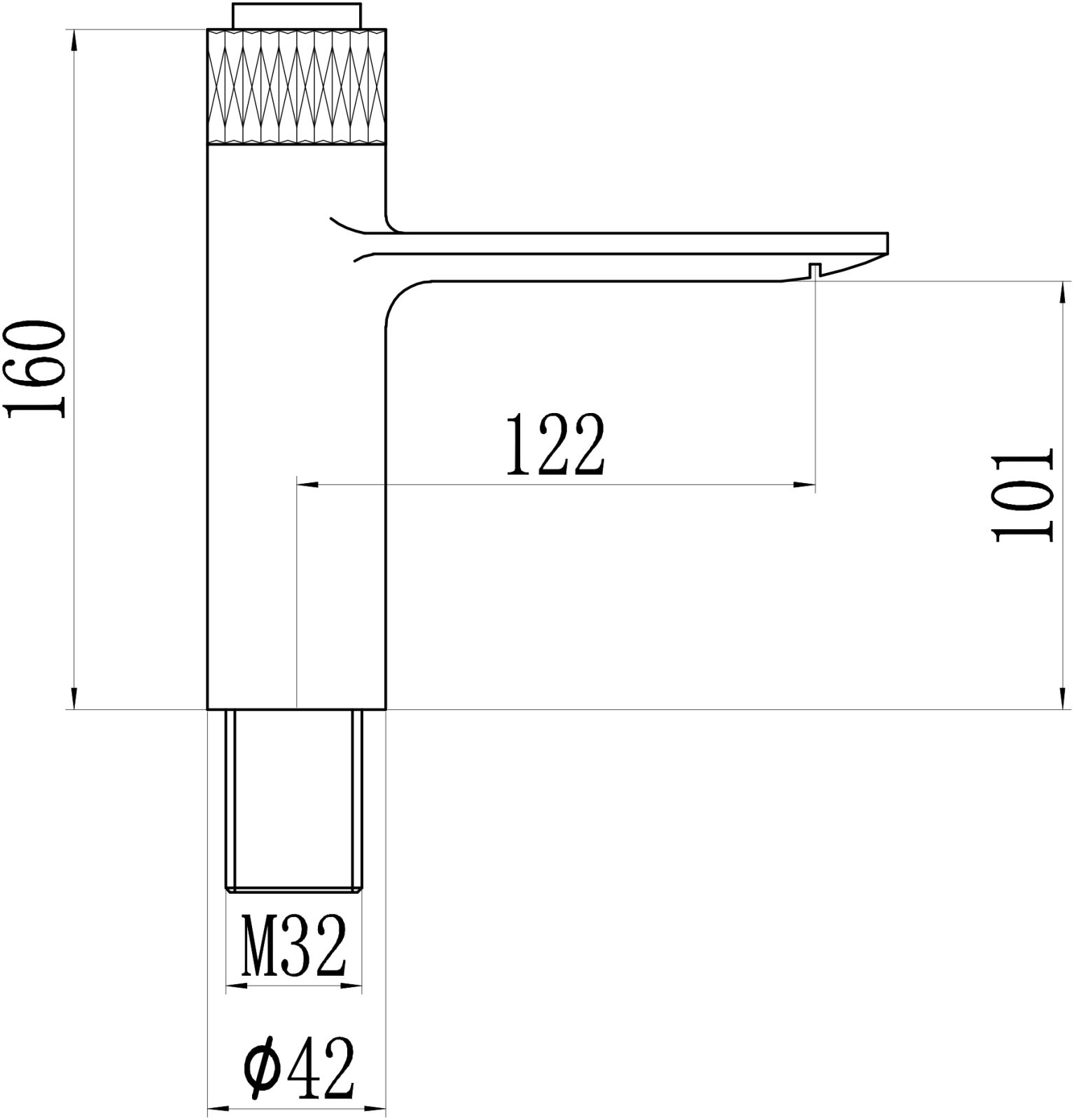 Смеситель для раковины Savol S-601810