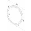 Зеркало Style Black Led с сенсором D600 ЗЛП1016