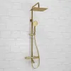 Душевая система с термостатическим смесителем Wasserkraft A188.256.207.PG Thermo Gold