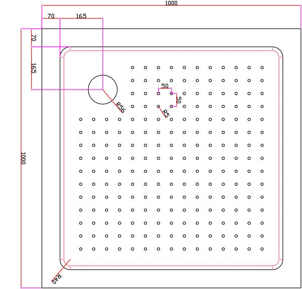 АКРИЛОВЫЙ ПОДДОН CEZARESTRAY-A-A-100-15-W