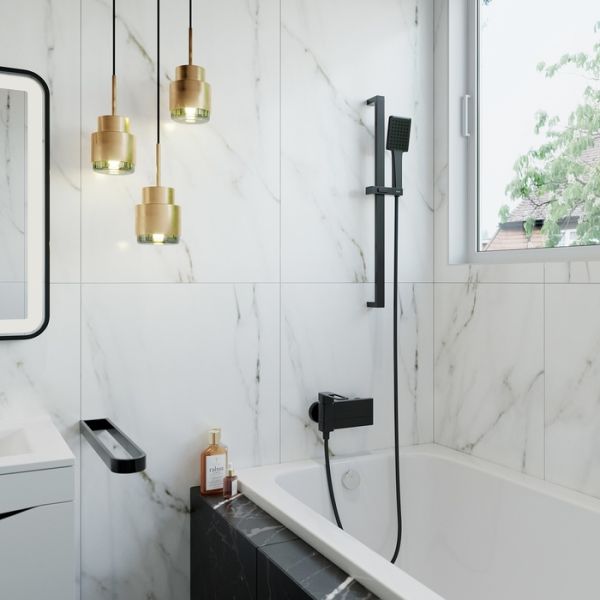 Стойка  для душа Slide SLI70BLi17 черная IDDIS