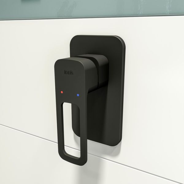 Встраиваемый смеситель с одним выходам, черный, Slide, IDDIS, SLIBL00i66