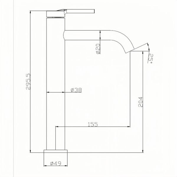 Смеситель для раковины BelBagno Marino MAR-LMC-IN