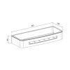 Optima Home  Полка,черная  SHE10SBi44