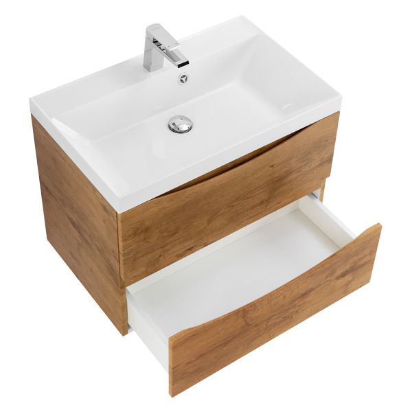 Тумба под умывальник BelBagno MARINO (600х450х500) подвесная, дуб натуральный MARINO-600-2C-SO-RN-P дуб натуральный
