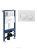 Система инсталляции для подвесных унитазов BelBagno BB-101-M-BC с кнопкой смыва BB-17C-BL