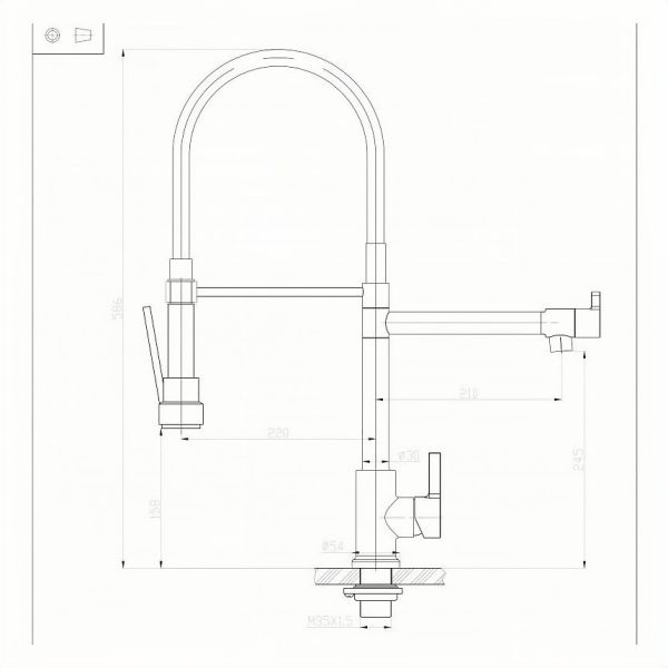 Смеситель для кухни BelBagno BB-LAM50-IN