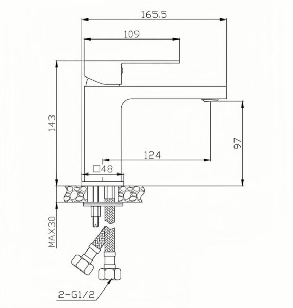 BelBagno Romano ROM-LVM-CRM Смеситель для раковины