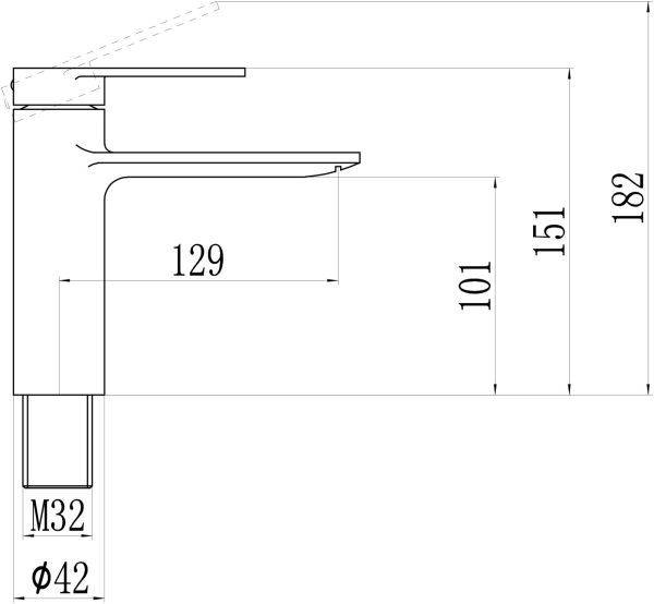 Смеситель для раковины Savol S-601811H