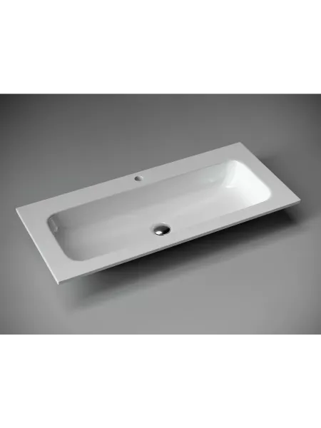 Раковина Ceramica Nova накладная Grace CN7013 прямоугольная, с отверстием под смеситель, 1010*457*137 мм, цвет белый  Sancos