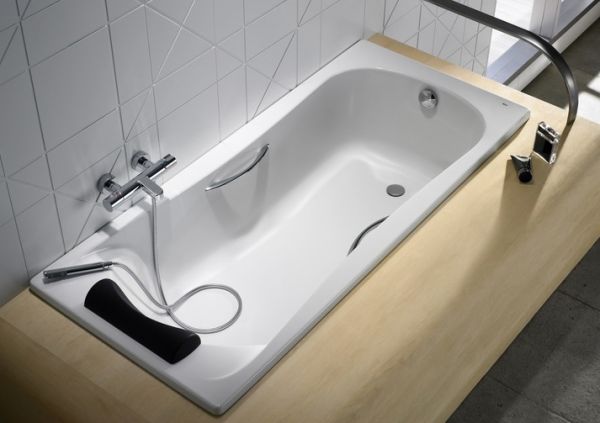 BECOOL Акриловая прямоугольная ванна 170х80х50 белая ROCA