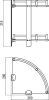 Savol S-003021 Полка угловая двойная (стеклянная)