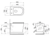 BB132CHR BelBagno VENETO Унитаз подвесной безободковый с креплением с сиденьем микролифт BB132SC