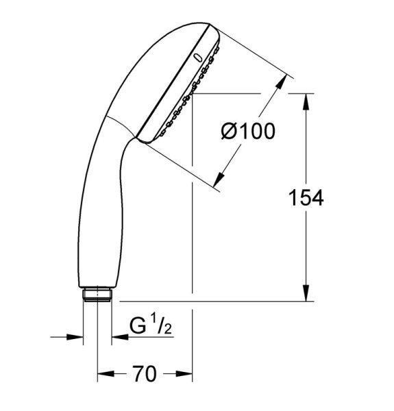 Душ ручной Tempesta New I, 27852001  GROHE