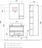 Прага 75 Зеркало-шкаф дуб белый  COMFORTY
