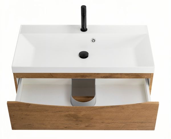 Тумба под раковину BelBagno Marino MARINO-900-2C-SO-RN-P, 90 х 45 х 55 см, Rovere Nature - светло-коричневый