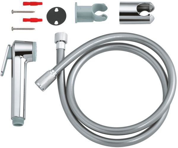 Гигиенический душ с кронштейномTempesta-F, душевой шланг Silverflex 1250мм GROHE Германия 27513001