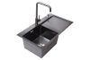 КУХОННАЯ МОЙКА AVINA  HM7843 ЛЕВАЯ  ЧЕРНАЯ