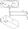 Акриловая ванна Bas Нептун стандарт 170 см на каркасной раме