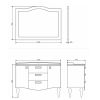 COMFORTY. Зеркало Монако-120 белый глянец