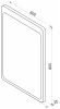 Зеркало Lacio LED 600x800 с сенсором ЗЛП509
