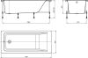 EASY Акриловая прямоугольная ванна 170*75 ROCA