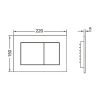 TECE Now 9400412 4 в 1 с кнопкой смыва Система инсталляции для унитазов