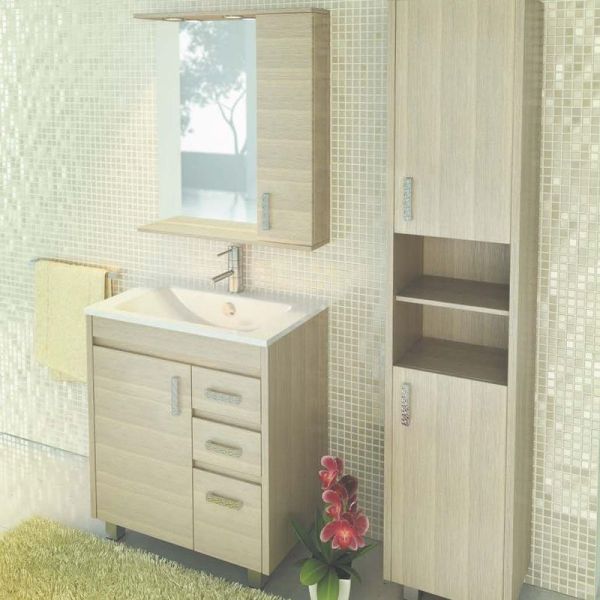 Марио 75 Зеркало-шкаф Сосна лоредо  COMFORTY