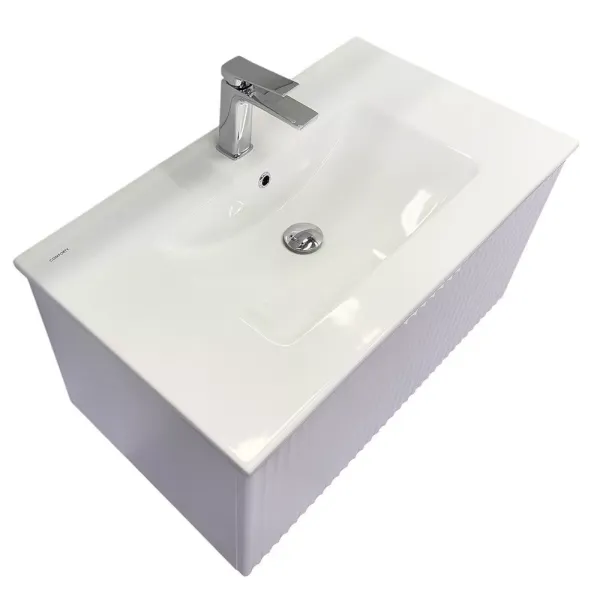 Тумба-умывальник Муром-80П белый матовый с рак. COMFORTY 80E