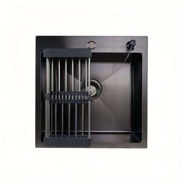 Мойка врезная AGATA B5050-AR Графит  50х50см  сифон калайдер дозатор