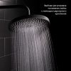 Душевая насадка верхняя круглая чёрная SpaHome SPA26BPi64  IDDIS