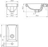 СОМО 40 Раковина встраиваемая 1отверстие 22*40 Cersanit