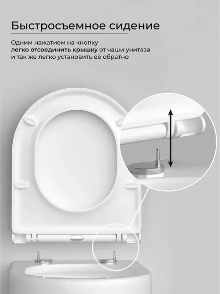 Унитаз Ceramica nova Union CN4009T подвесной безободковый с сиденьем микролифт