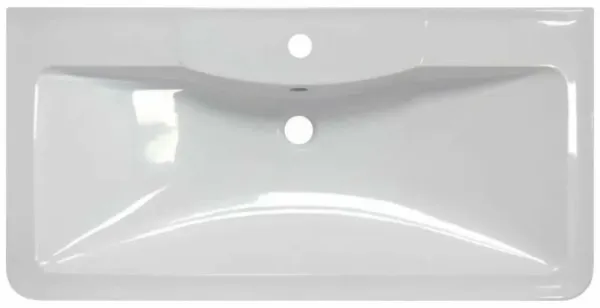 Умывальник мебельный BelBagno (1200х455х14.4) искусственный мрамор, белый BB1200/455-LV-MR-ALR