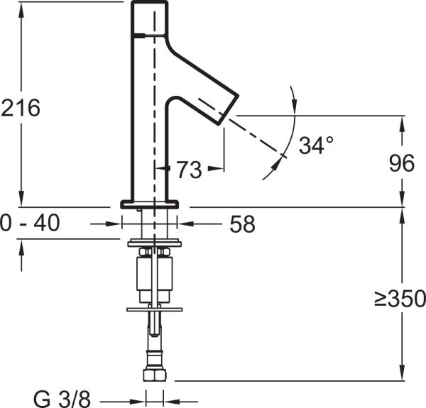 Смеситель Jacob Delafon Talan E10378RU-CP для раковины