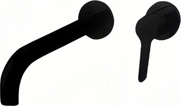 Kern 1446 Black Смеситель для раковины встраиваемый чёрный матовый.