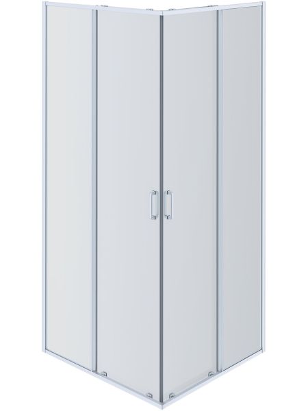Душевой уголок квадратный, двери раздвижные 200х90x90, хром  Aquatek