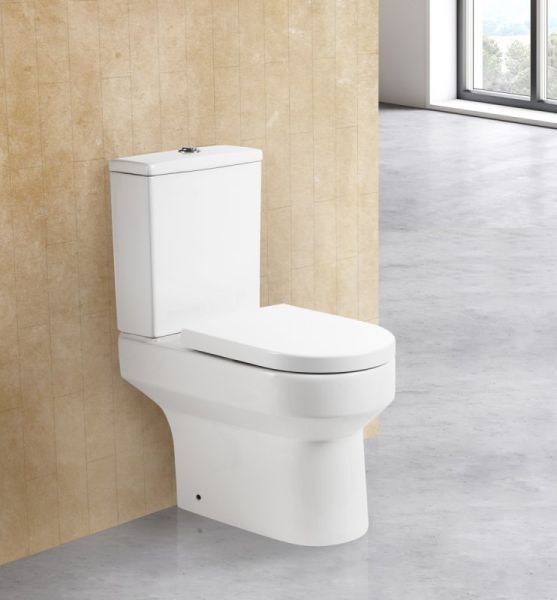 Унитаз-компакт BelBagno Norma BB339CPR безободковый, P-trap, с крышкой-сиденьем BB2111SC